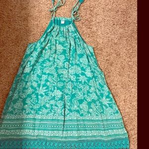 Women’s Old Navy Large Turquoise & White Dress